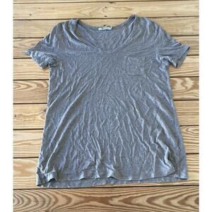 T Alexander Wang 100% Rayon Pocket T Shirt Size Medium Women’s Beige